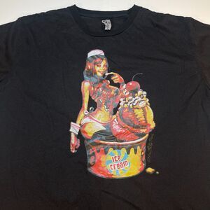 BILLIONAIRES BOYS CLUB BBC ICE CREAM Jelly Bean Pin Up Girl T SHIRT Sz Mens XXL